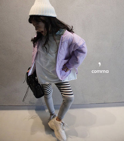 ショートコート・ジャケット・ジャンパー Padded Solid Color Zipper Jacket 中綿 パデッド ジップアップ ジャケット【mh0012252】