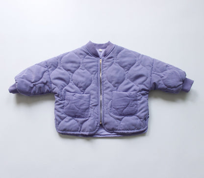 ショートコート・ジャケット・ジャンパー Padded Solid Color Zipper Jacket 中綿 パデッド ジップアップ ジャケット【mh0012252】