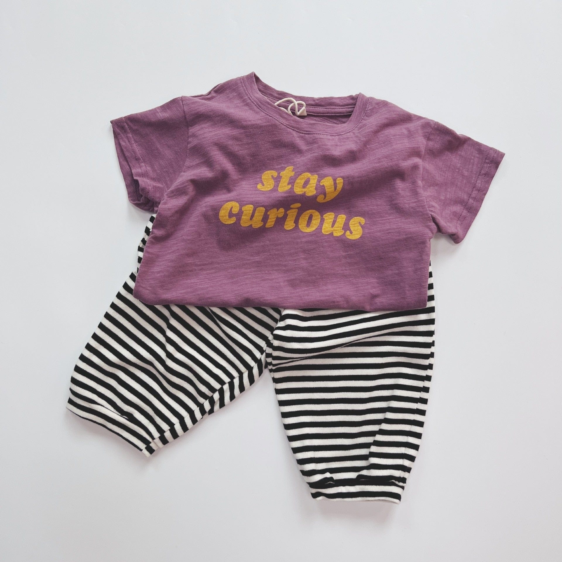 半袖Tシャツ キッズ レターロゴ プリント 半袖 Tシャツ グレープ パープル ユニセックス【mh0001984】