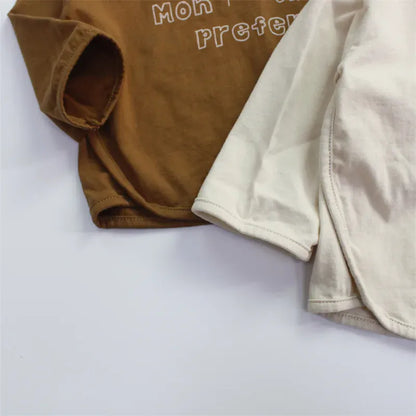 長袖Tシャツ キッズトップス 犬ドッグロゴプリント長袖Tシャツ【mh0008882】