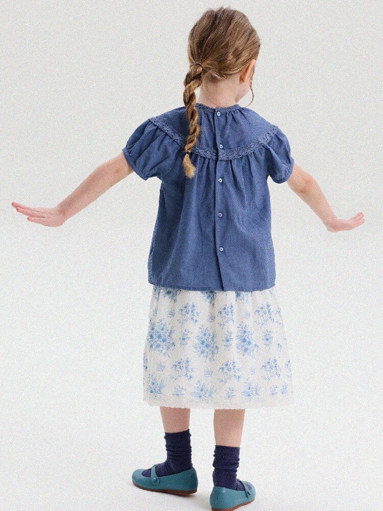 French Floral Lace Cotton Skirt レース ショートスカート【mh0013204】 yunerma スカート