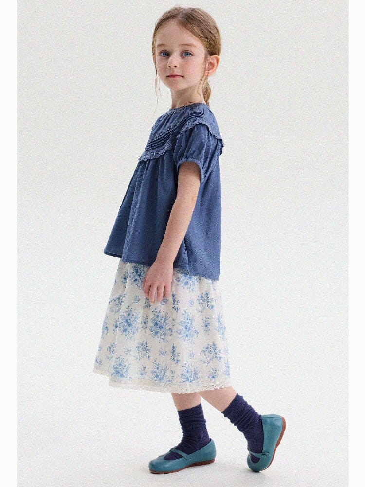 French Floral Lace Cotton Skirt レース ショートスカート【mh0013204】 yunerma スカート