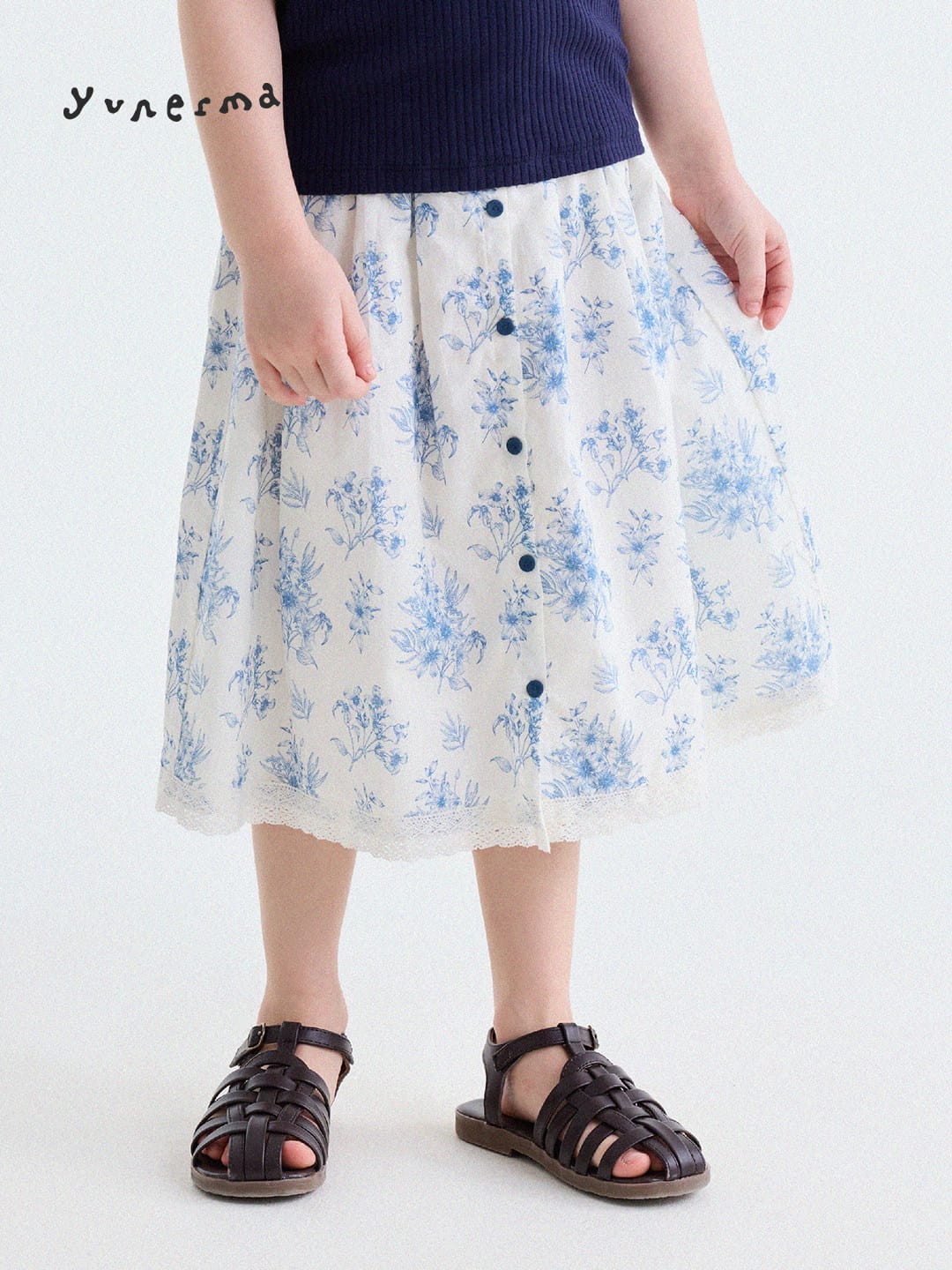 French Floral Lace Cotton Skirt レース ショートスカート【mh0013204】 yunerma スカート