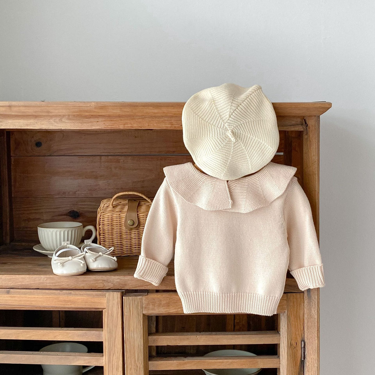 Frill Collar Knit Sweater フリルカラー ニット セーター【mh0002453】 Engepapa ニット・セーター
