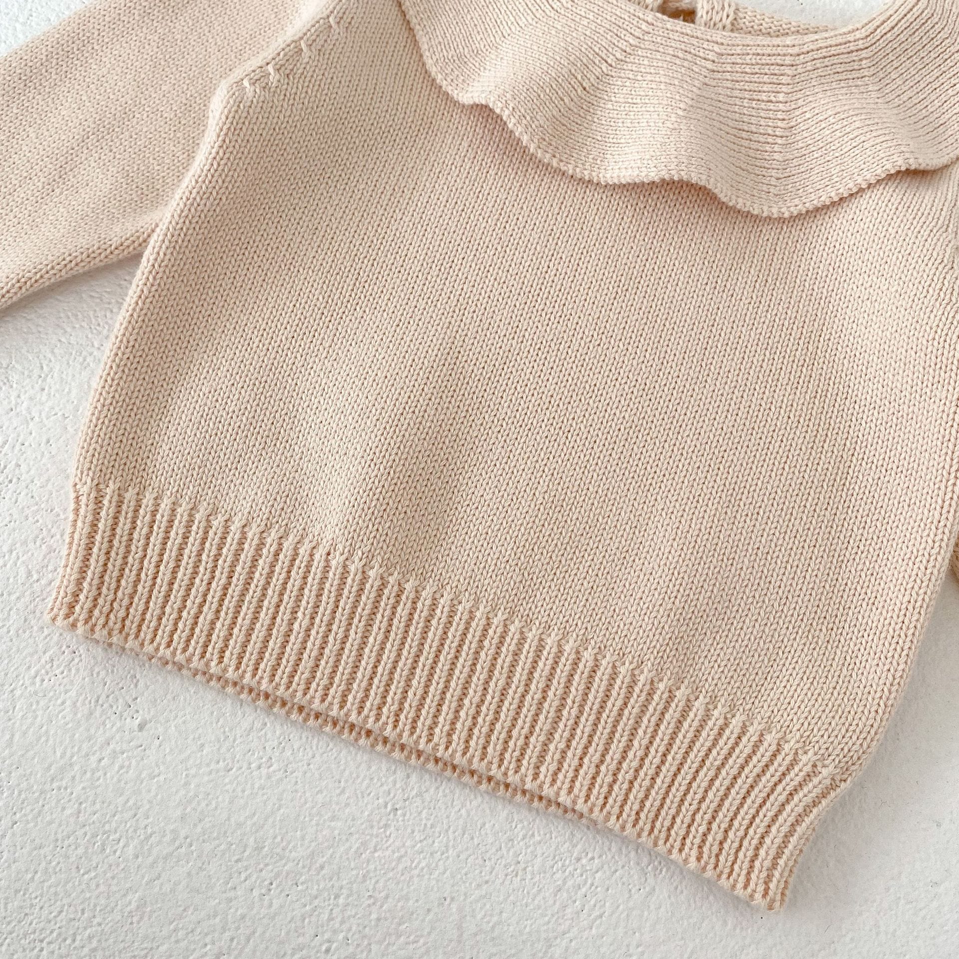 Frill Collar Knit Sweater フリルカラー ニット セーター【mh0002453】 Engepapa ニット・セーター