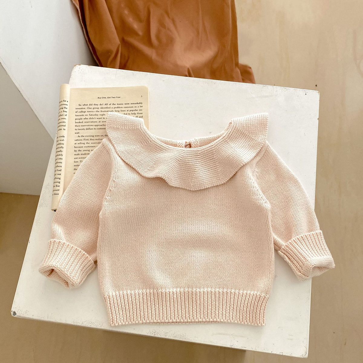 Frill Collar Knit Sweater フリルカラー ニット セーター【mh0002453】 Engepapa ニット・セーター