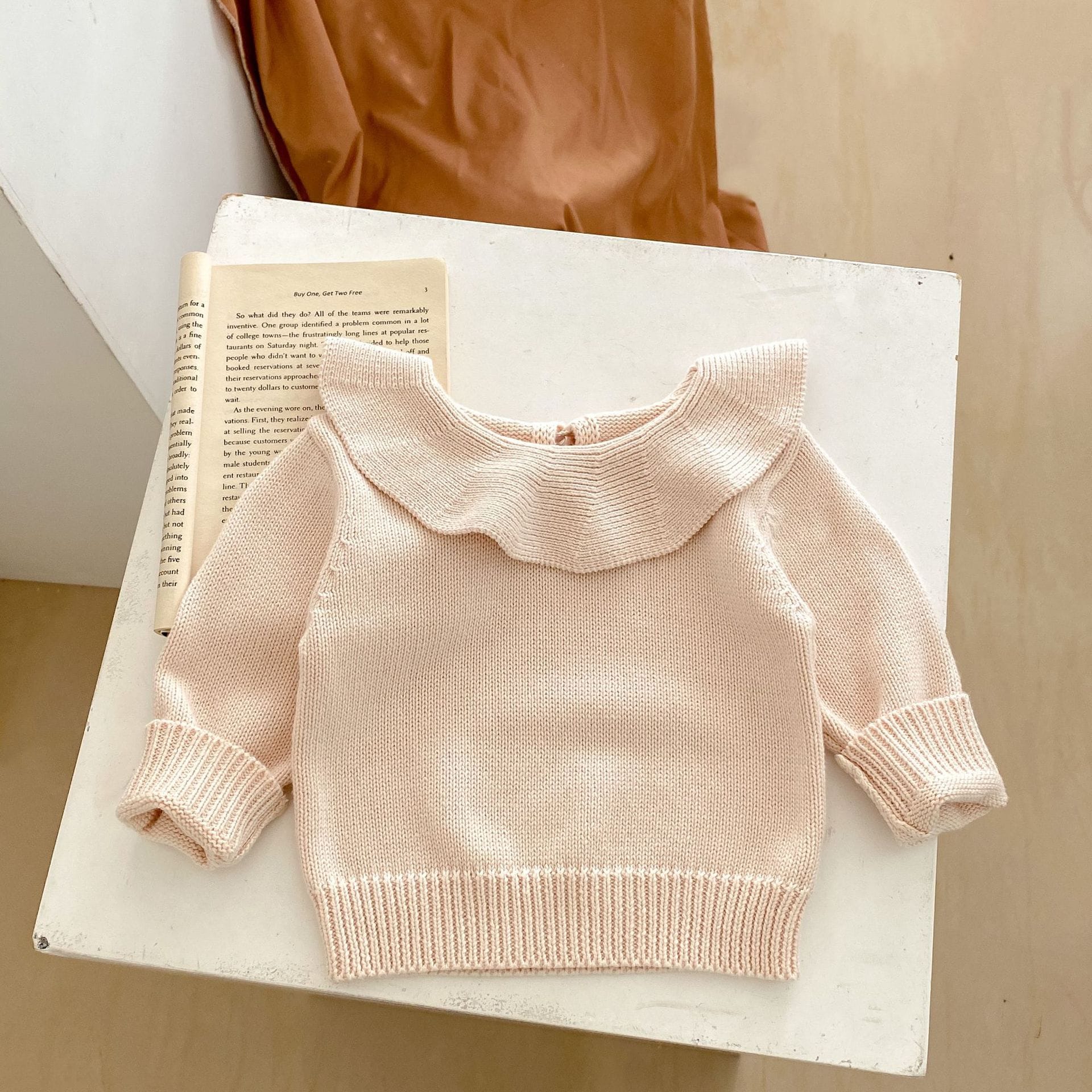 Frill Collar Knit Sweater フリルカラー ニット セーター【mh0002453】 Engepapa ニット・セーター