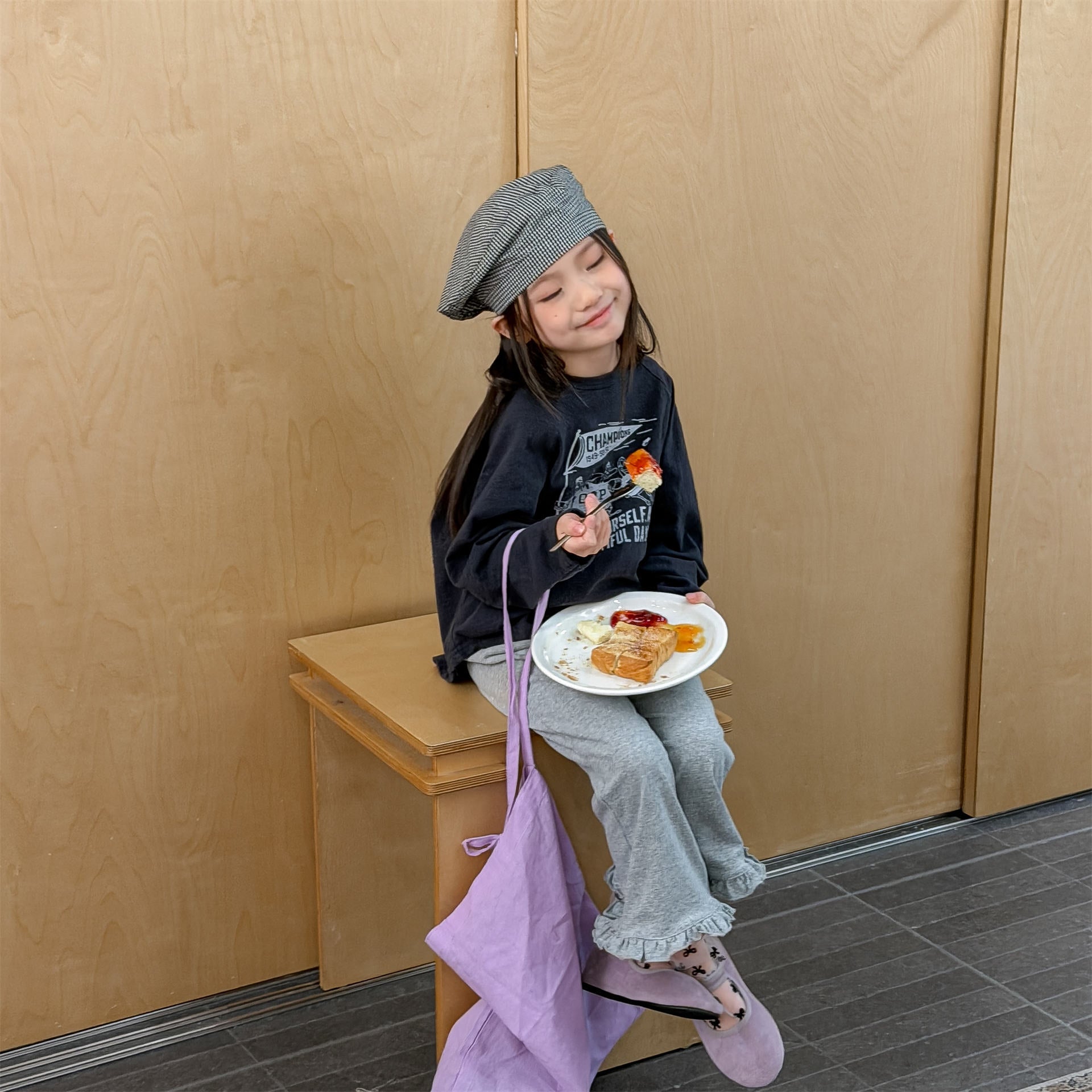 Frill Hem Flare Pants フリル裾 フレア レギンスパンツ【mh0012466】 ADbaby レギンスパンツ