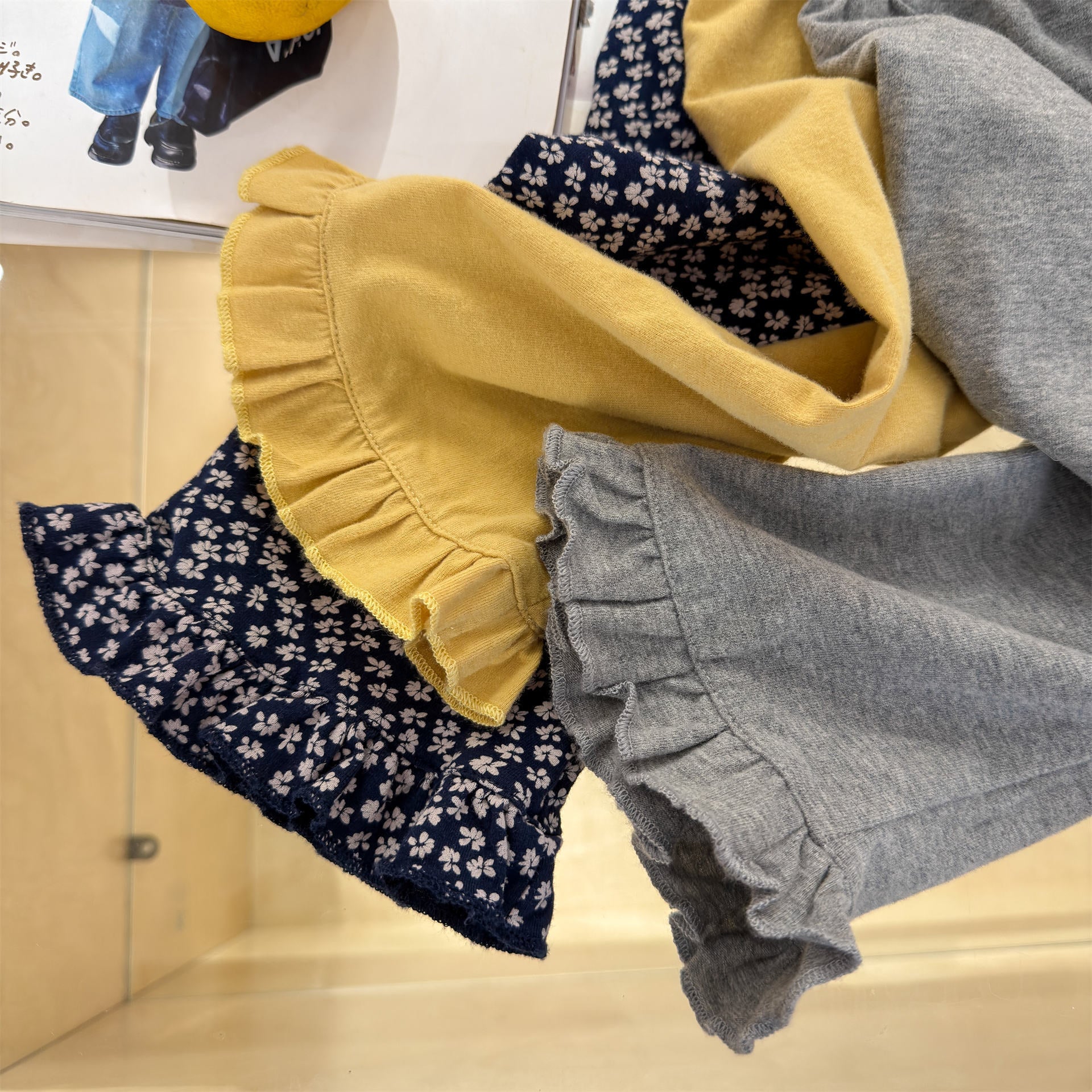 Frill Hem Flare Pants フリル裾 フレア レギンスパンツ【mh0012466】 ADbaby レギンスパンツ