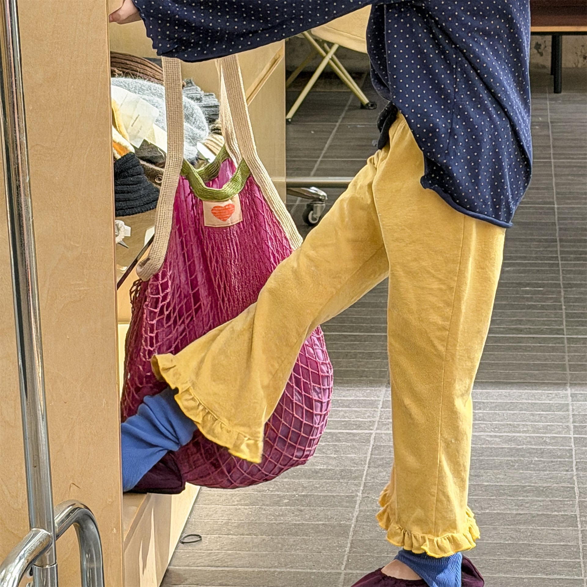 Frill Hem Flare Pants フリル裾 フレア レギンスパンツ【mh0012466】 ADbaby レギンスパンツ