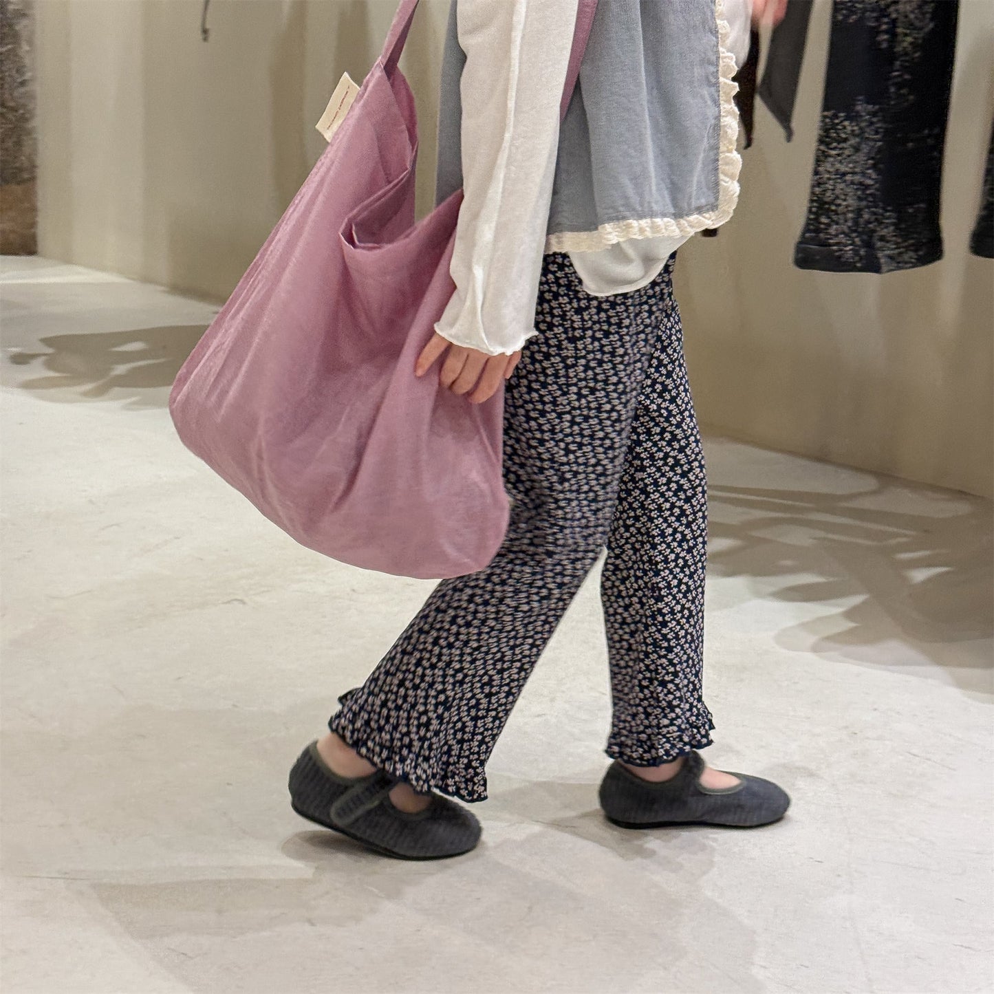 Frill Hem Flare Pants フリル裾 フレア レギンスパンツ【mh0012466】 ADbaby レギンスパンツ