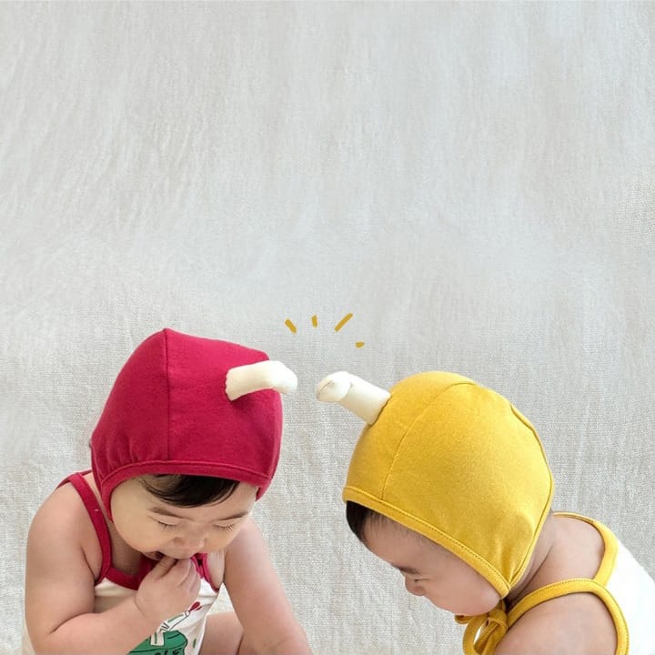 Fruit Juice Print Sleeveless Romper Hat Set フルーツ キャミソールロンパース 帽子 セット【mh0013374】 TOMMY'S GIFTS ノースリーブロンパース