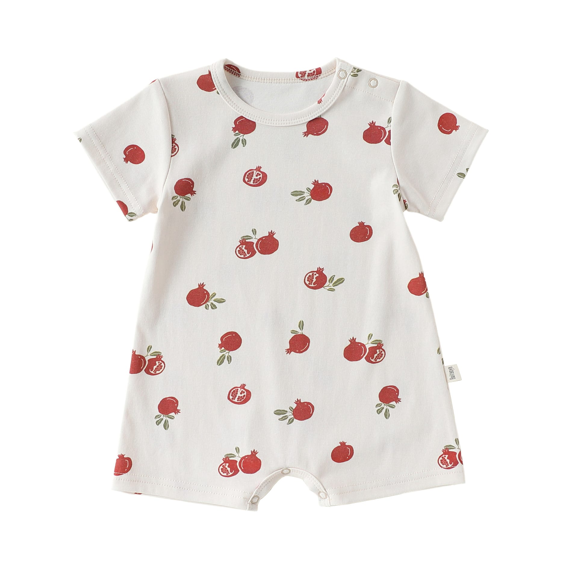 Fruit Pattern Cotton Romper フルーツ 半袖ロンパース【mh0013044】 Pomegranate / 66cm Beitaoya 半袖ロンパース