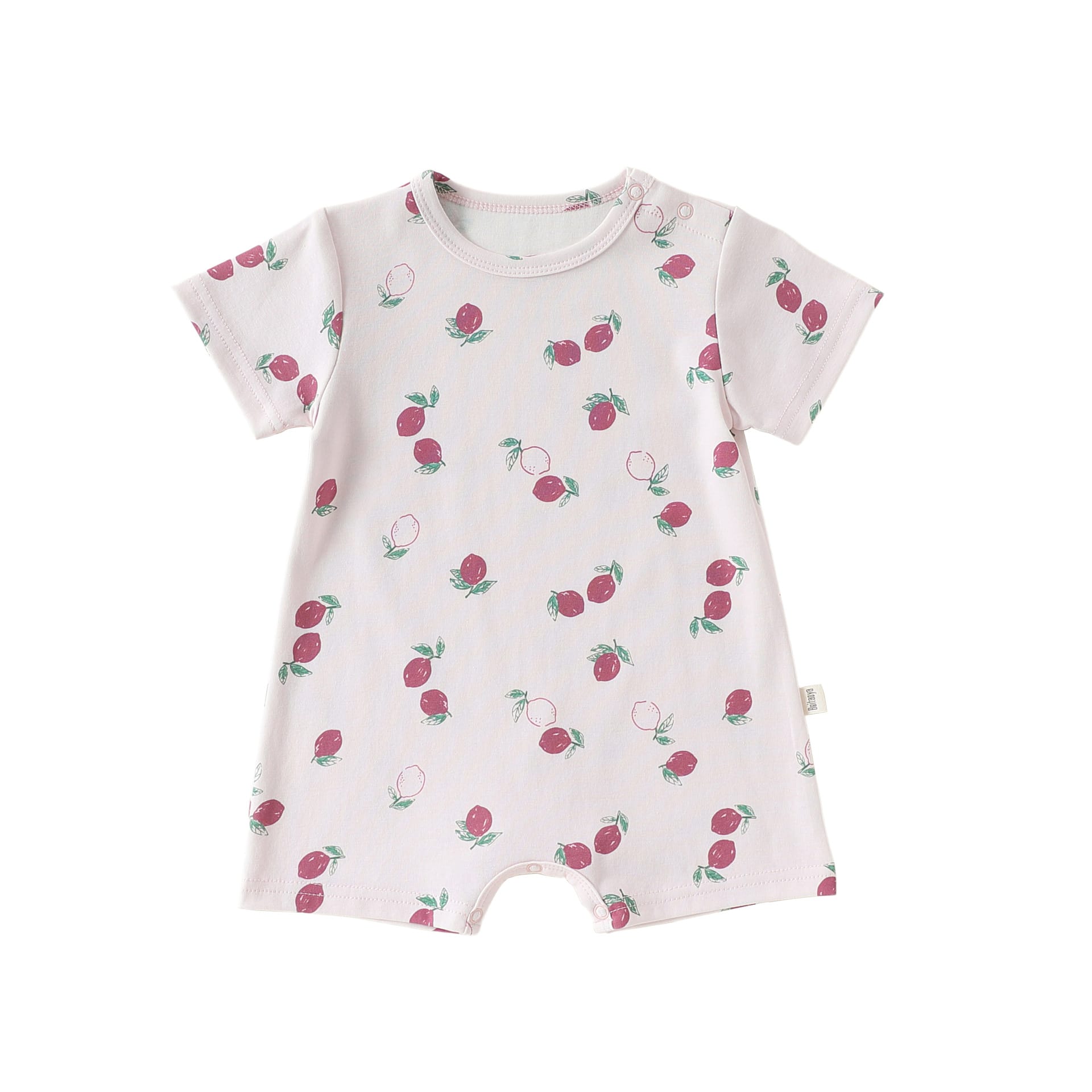 Fruit Pattern Cotton Romper フルーツ 半袖ロンパース【mh0013044】 Prunes / 66cm Beitaoya 半袖ロンパース