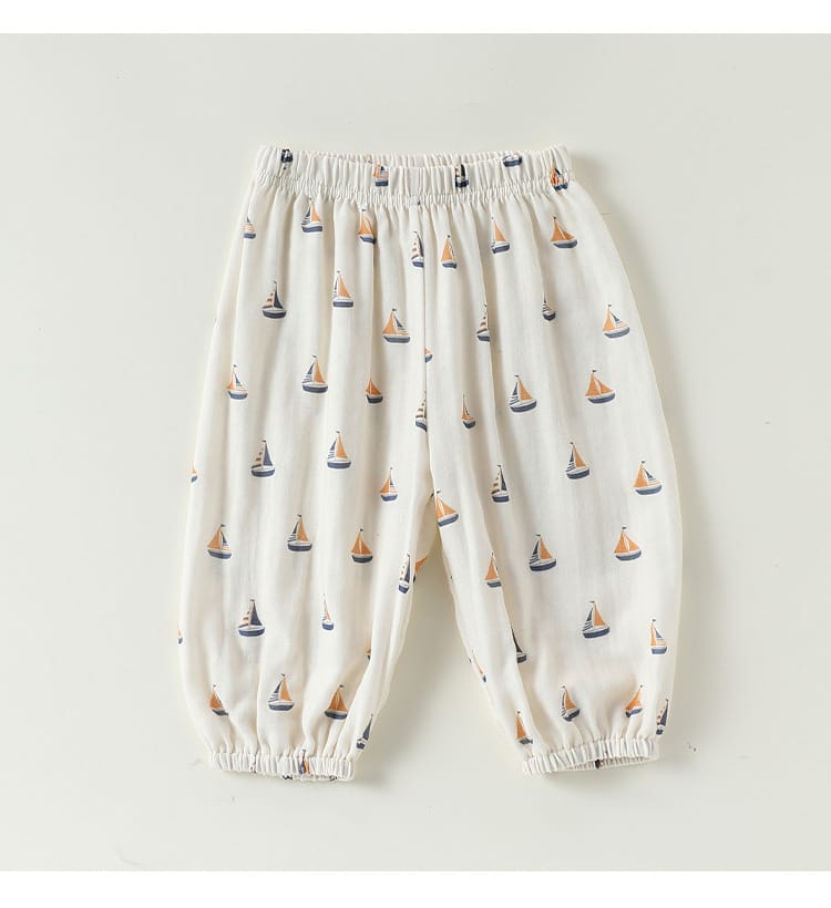 Fruit Print Cotton Pants アニマル＆フルーツ ロングパンツ【mh0013045】 Beitaoya ロングパンツ・スウェットパンツ