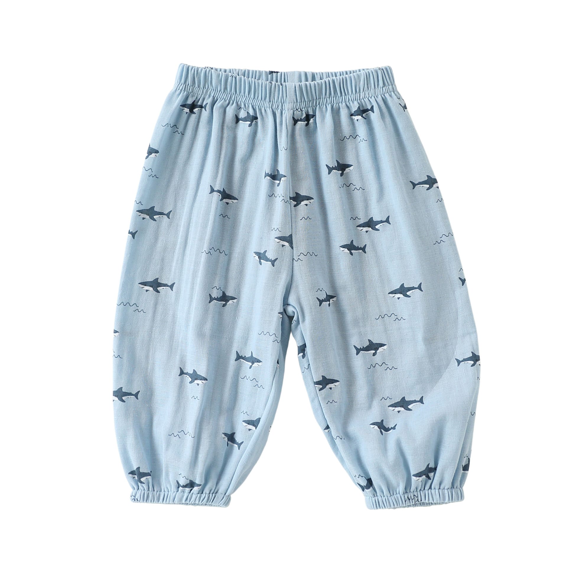 Fruit Print Cotton Pants アニマル＆フルーツ ロングパンツ【mh0013045】 Ocean shark / 73cm Beitaoya ロングパンツ・スウェットパンツ