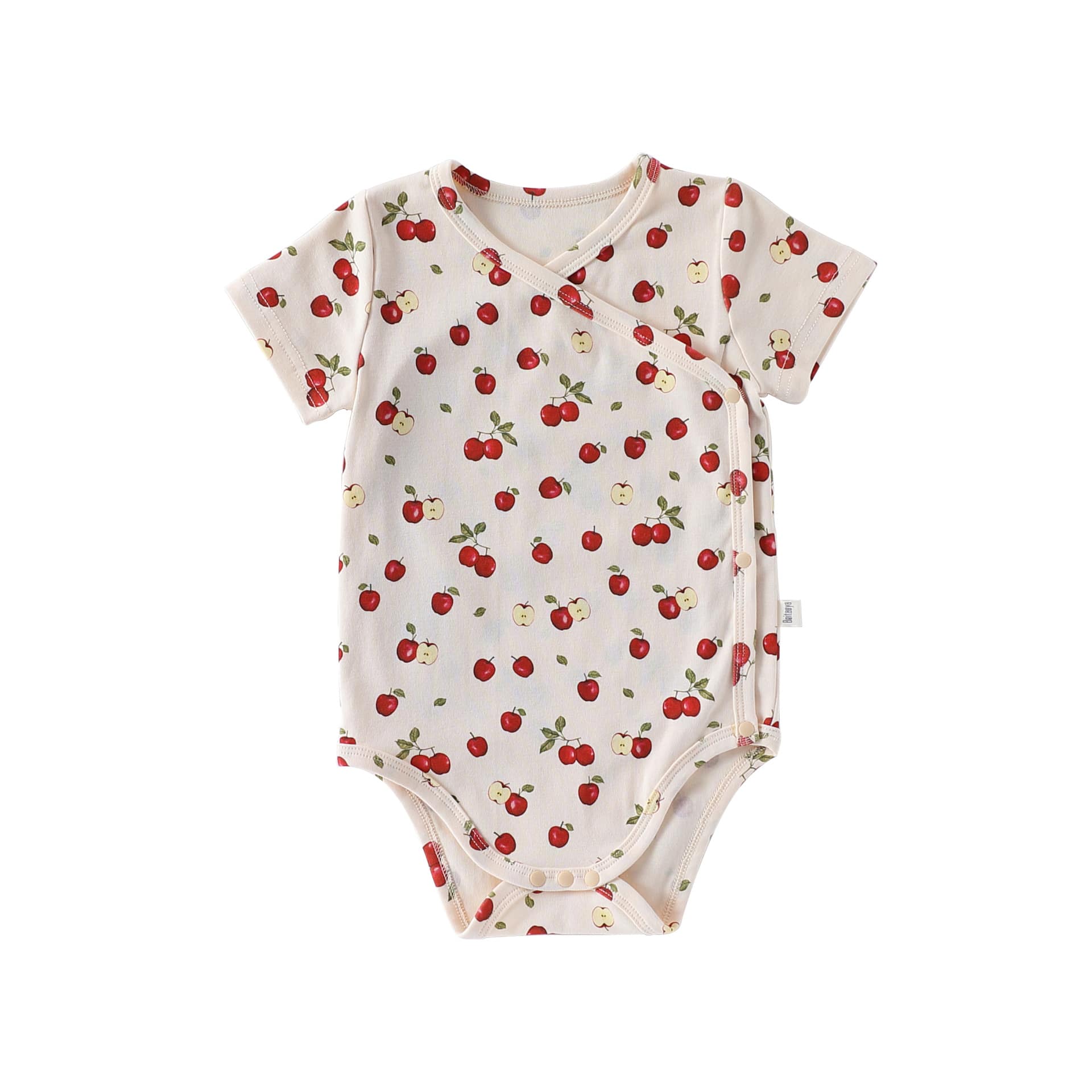 Fruit Printed Short Sleeve Romper フルーツ 半袖ロンパース【mh0013493】 Little Apple Belly Guard / 66cm Beitaoya 半袖ロンパース