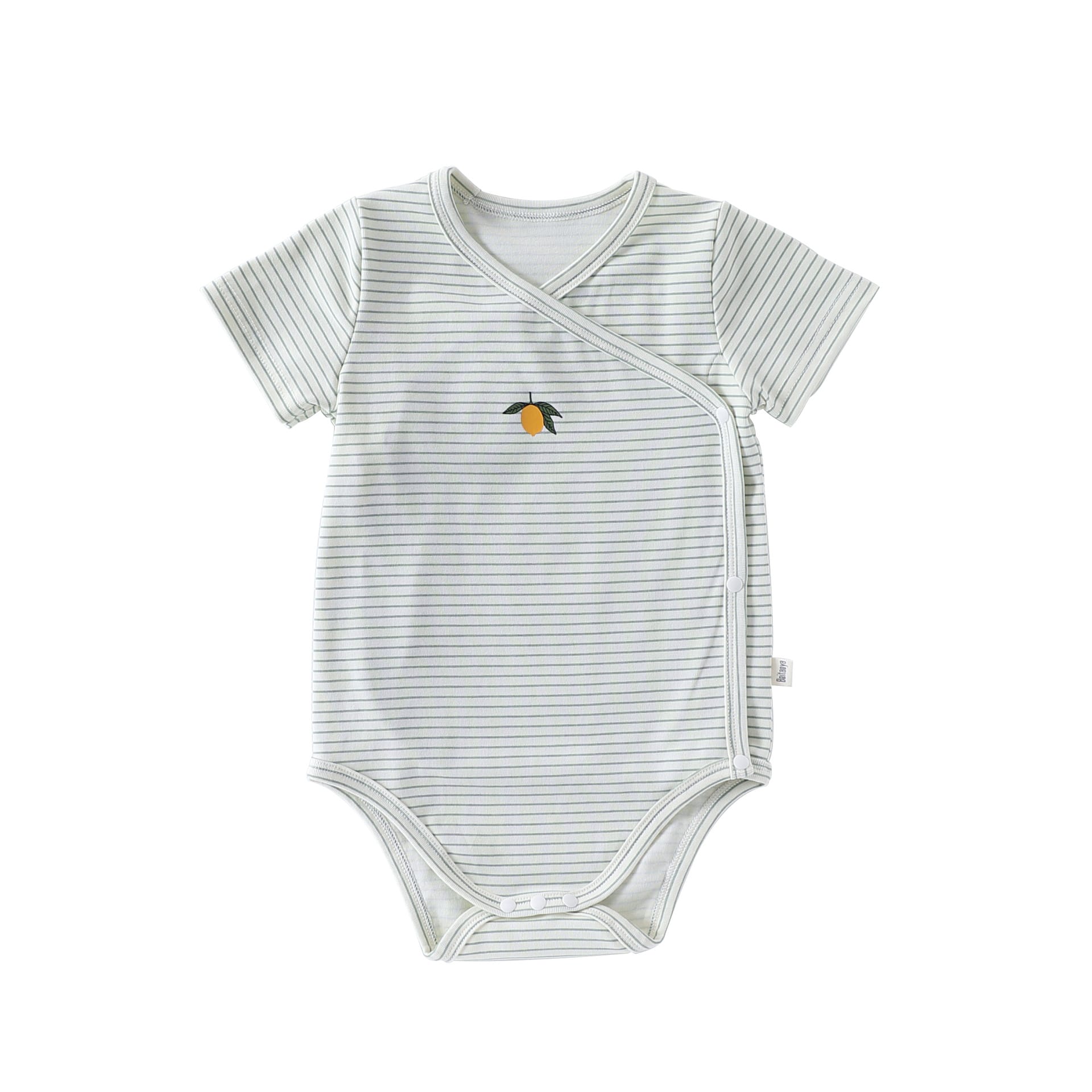 Fruit Printed Short Sleeve Romper フルーツ 半袖ロンパース【mh0013493】 Little Lemon Belly Guard / 66cm Beitaoya 半袖ロンパース