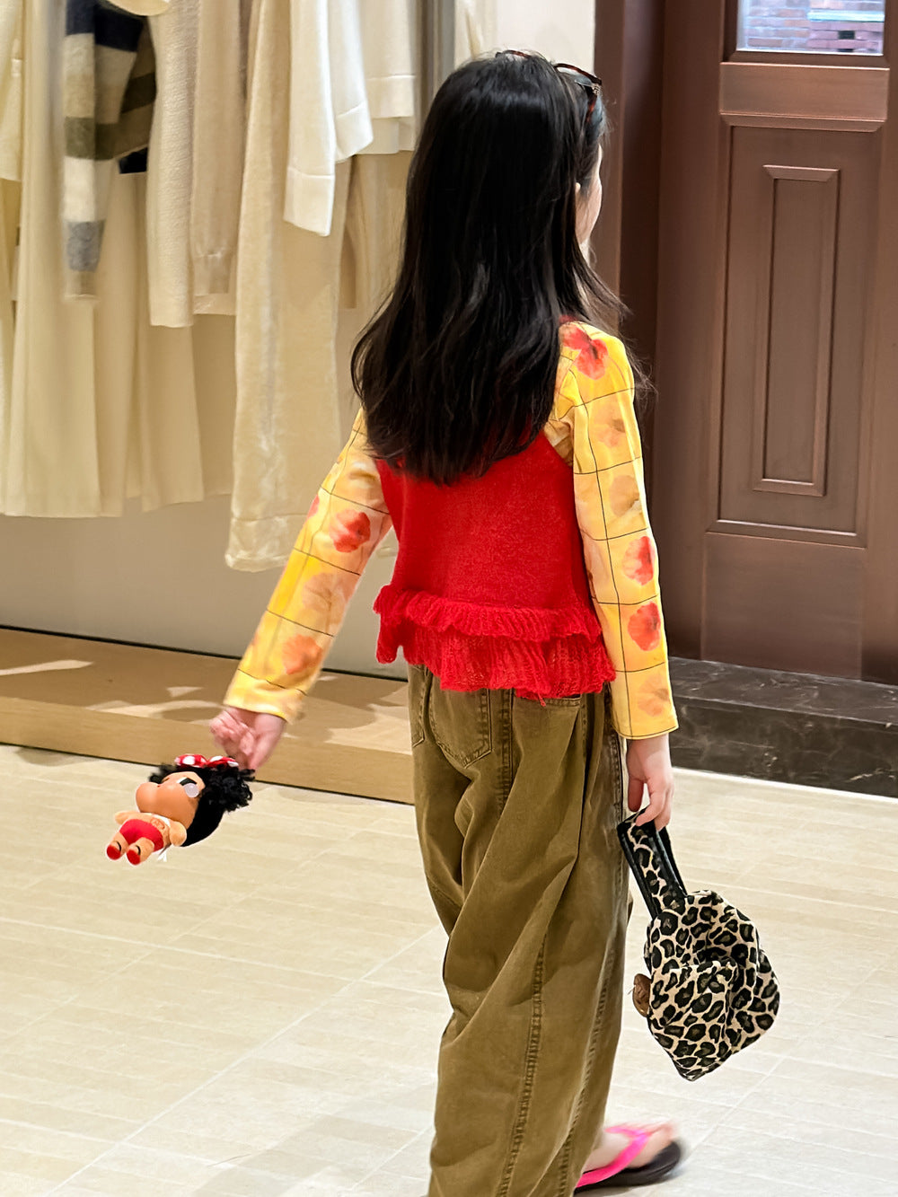 Full Printed Flower Long Sleeve Tee フラワープリント 長袖Tシャツ【mh0012355】 KUMAI.KIDS