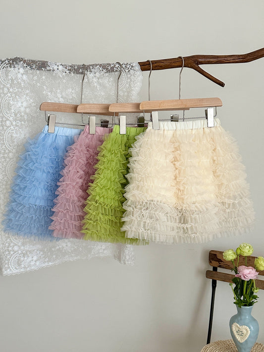 Gauze Ballet Style Puffy Skirt ガーゼ チュチュ ケーキスカート【mh0012353】 KUMAI.KIDS