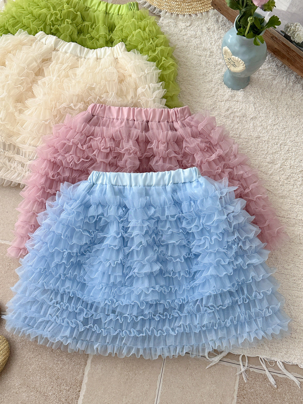 Gauze Ballet Style Puffy Skirt ガーゼ チュチュ ケーキスカート【mh0012353】 KUMAI.KIDS