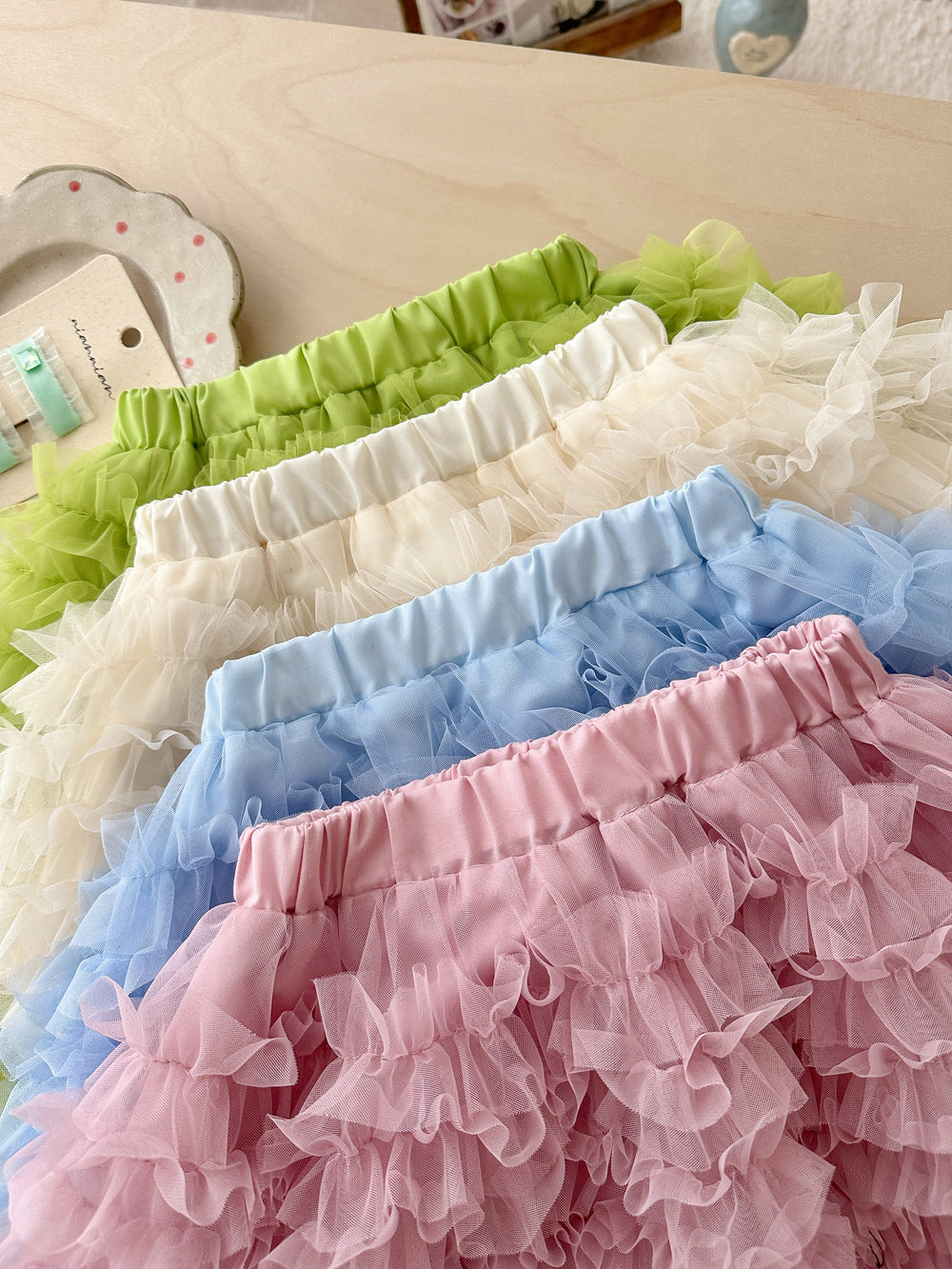 Gauze Ballet Style Puffy Skirt ガーゼ チュチュ ケーキスカート【mh0012353】 KUMAI.KIDS