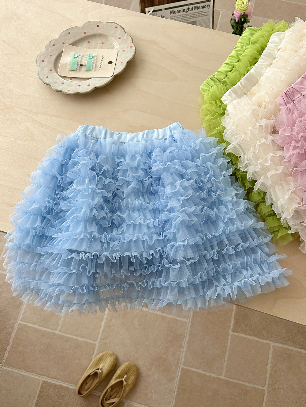 Gauze Ballet Style Puffy Skirt ガーゼ チュチュ ケーキスカート【mh0012353】 KUMAI.KIDS