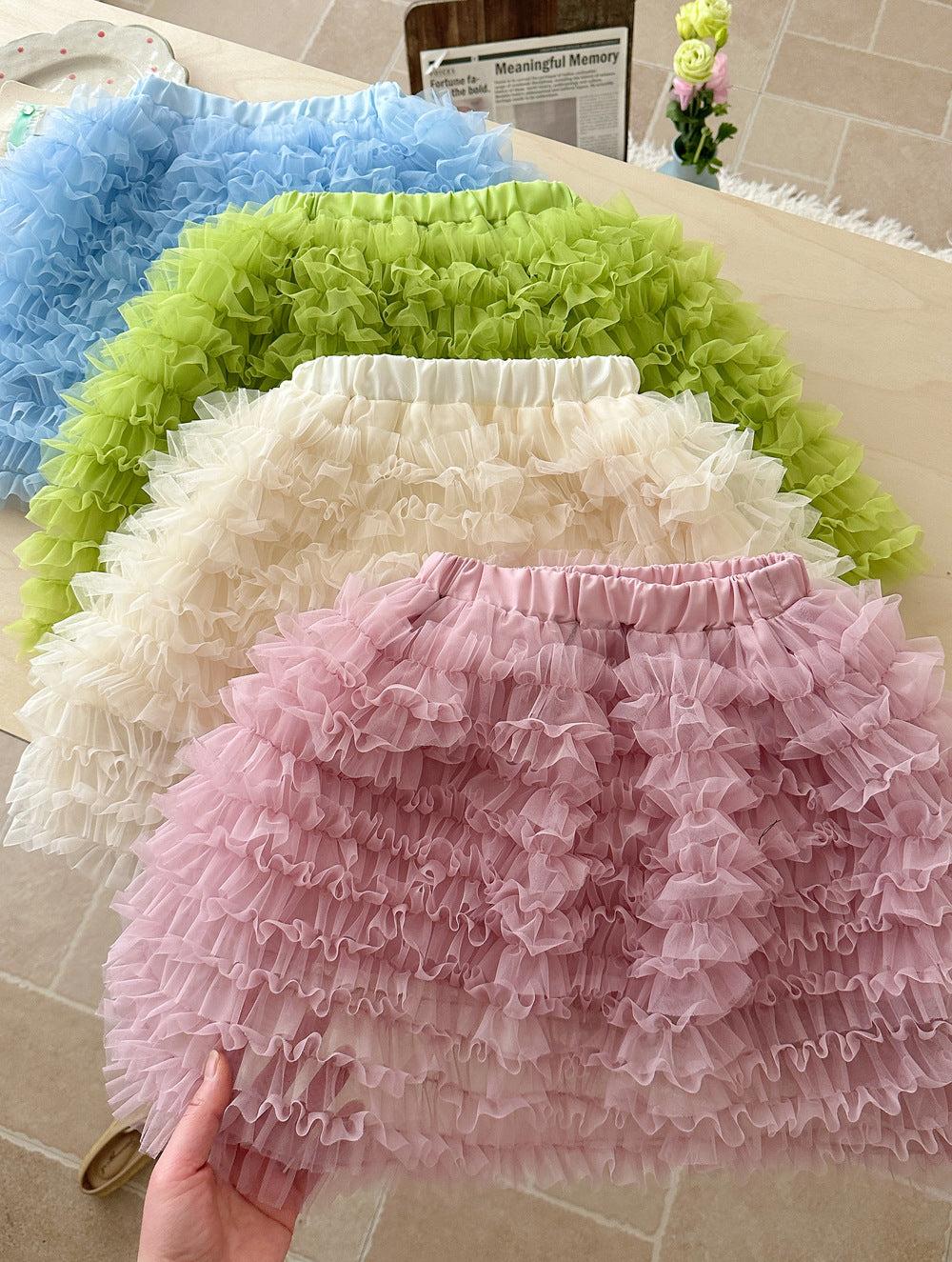 Gauze Ballet Style Puffy Skirt ガーゼ チュチュ ケーキスカート【mh0012353】 KUMAI.KIDS