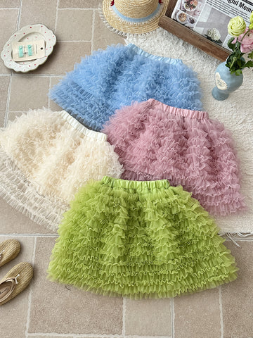 Gauze Ballet Style Puffy Skirt ガーゼ チュチュ ケーキスカート【mh0012353】 KUMAI.KIDS