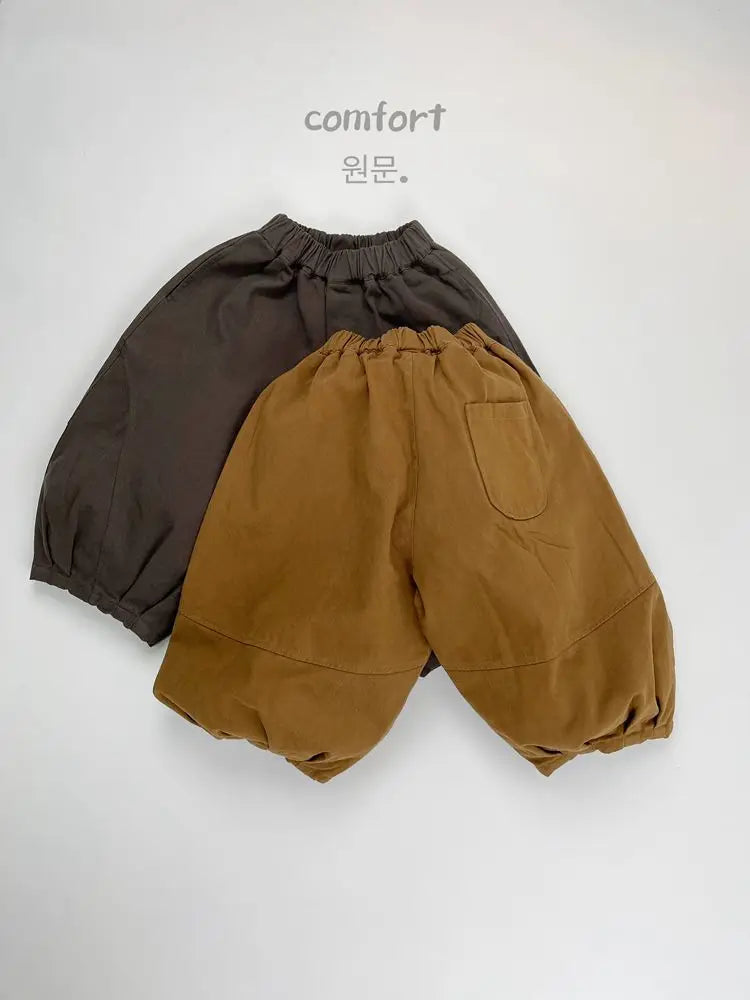 ロングパンツ・スウェットパンツ キッズパンツ ワイドルーズバルーンハーレムパンツ 2カラー【mh0007234】