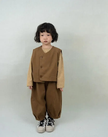 ロングパンツ・スウェットパンツ キッズパンツ ワイドルーズバルーンハーレムパンツ 2カラー【mh0007234】