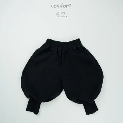 ロングパンツ・スウェットパンツ Black / 12M  80CM キッズパンツ ルーズワイドロングハーレムパンツ【mh0008603】