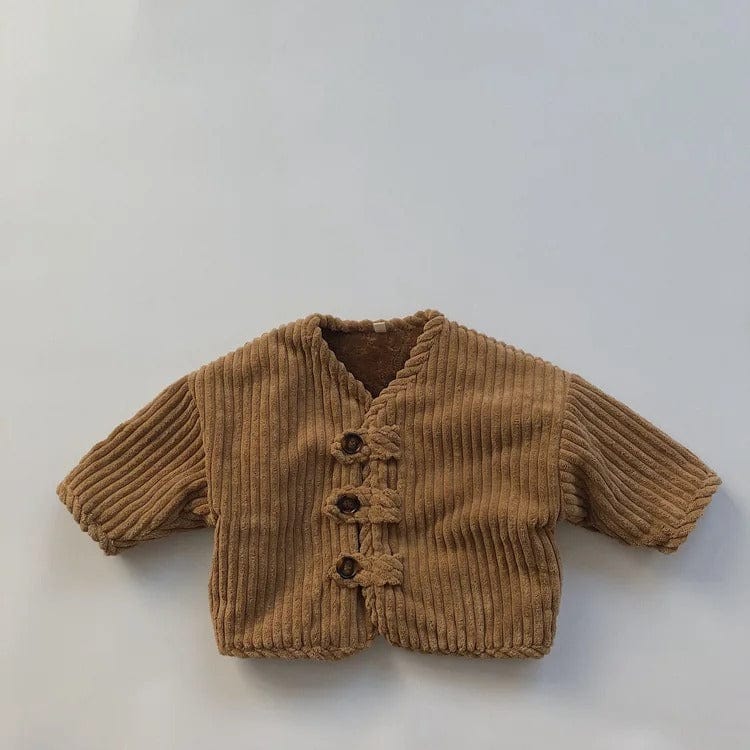 ショートコート・ジャケット・ジャンパー Brown / 12M 80cm キッズ コーデュロイ 裏フリース ジャケット コート アウター【mh0000264】