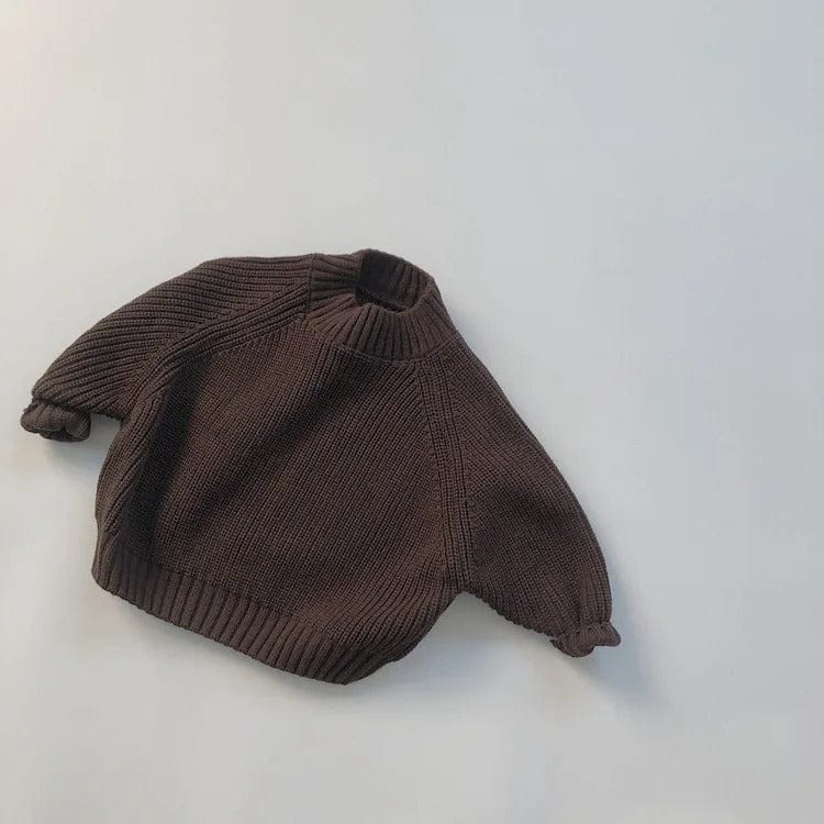 ニット・セーター Coffee / 80cm キッズ シンプル ニット セーター【mh0000261】