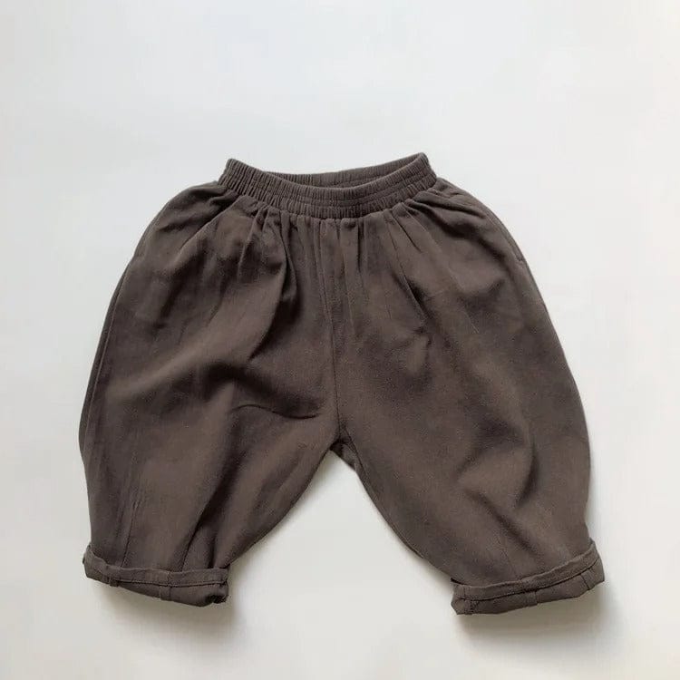 ロングパンツ・スウェットパンツ Dark Gray / 12M 80cm キッズパンツ コットン ルーズ ロングパンツ カーキ/ダークグレー/2カラー【mh0000636】