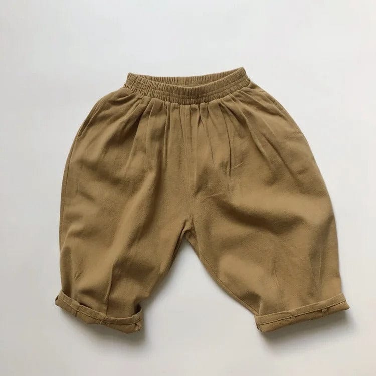 ロングパンツ・スウェットパンツ Khaki / 12M 80cm キッズパンツ コットン ルーズ ロングパンツ カーキ/ダークグレー/2カラー【mh0000636】