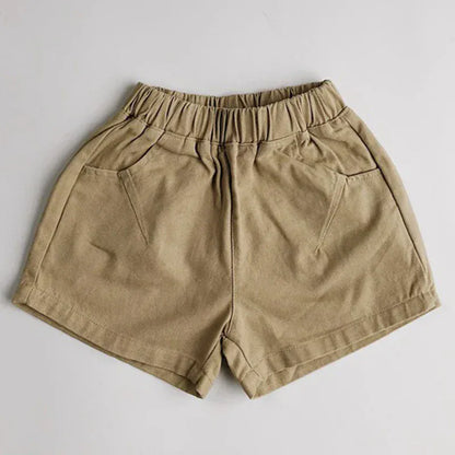 ハーフパンツ・ショートパンツ Khaki / 12M 80cm キッズパンツ シンプルベーシックショートパンツ【mh0007122】