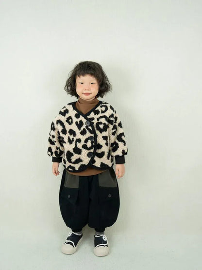 ロングパンツ・スウェットパンツ キッズパンツ パッチワーク切り替えルーズワイドバルーンサルエルパンツ【mh-0008602】