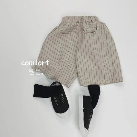 ハーフパンツ・ショートパンツ キッズパンツ コットンリネン ハーフパンツ 変わりポケット ショートパンツ【mh0005006】