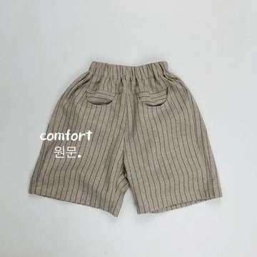 ハーフパンツ・ショートパンツ キッズパンツ コットンリネン ハーフパンツ 変わりポケット ショートパンツ【mh0005006】