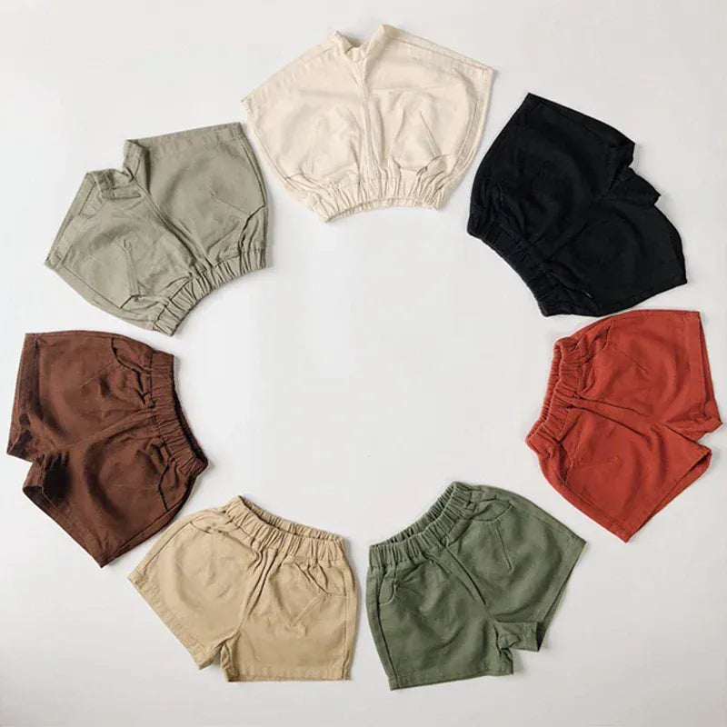 ハーフパンツ・ショートパンツ キッズパンツ シンプルベーシックショートパンツ【mh0007122】