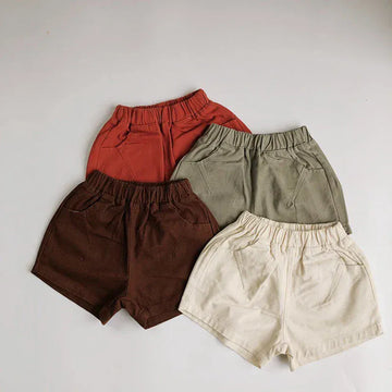 ハーフパンツ・ショートパンツ キッズパンツ シンプルベーシックショートパンツ【mh0007122】