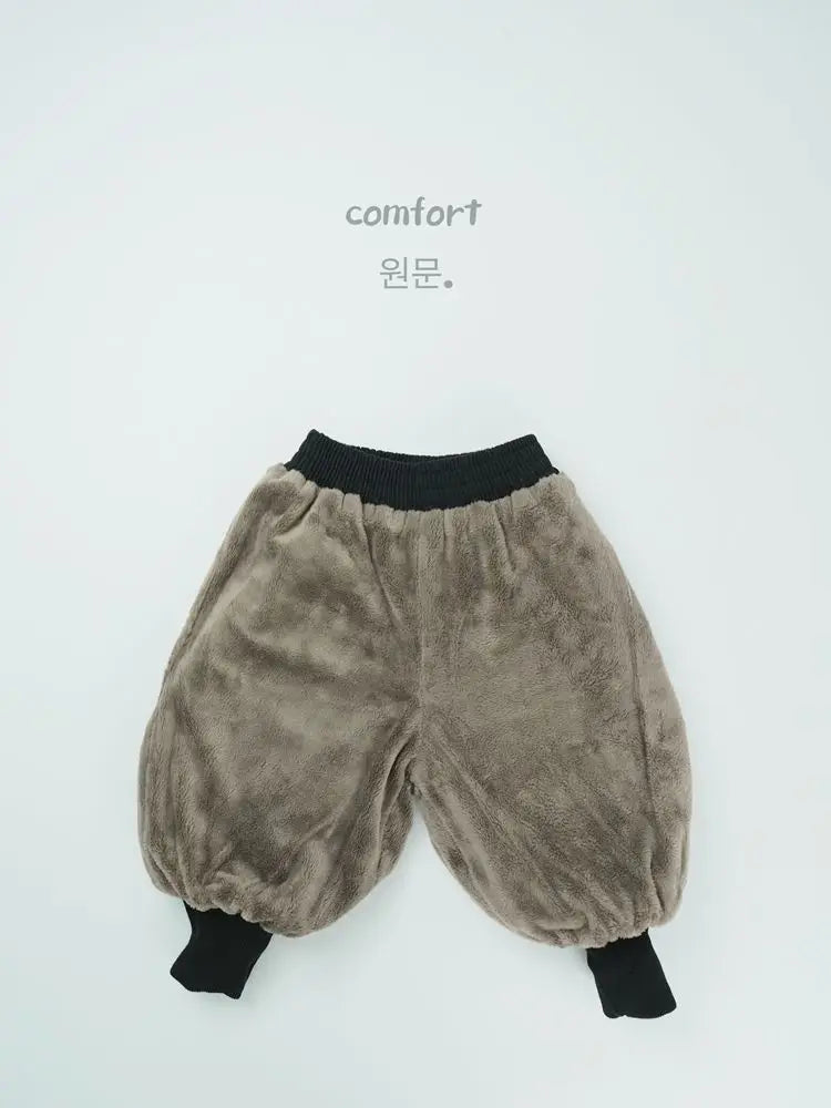 ロングパンツ・スウェットパンツ キッズパンツ 裏ボアフリースバルーンサルエルロングパンツ 暖パン【mh0007864】