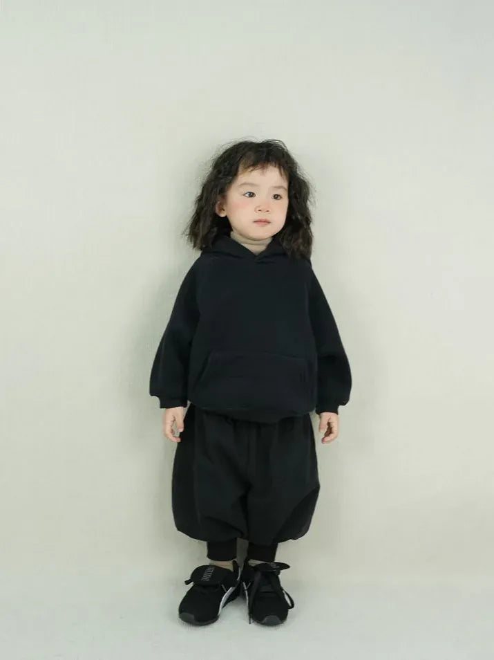 ロングパンツ・スウェットパンツ キッズパンツ 裏ボアフリースバルーンサルエルロングパンツ 暖パン【mh0007864】