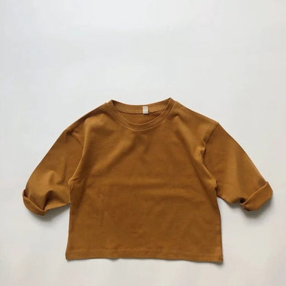 長袖Tシャツ Camel / 12M/80cm キッズ ルーズ 長袖 Tシャツ トップス【mh0000635】