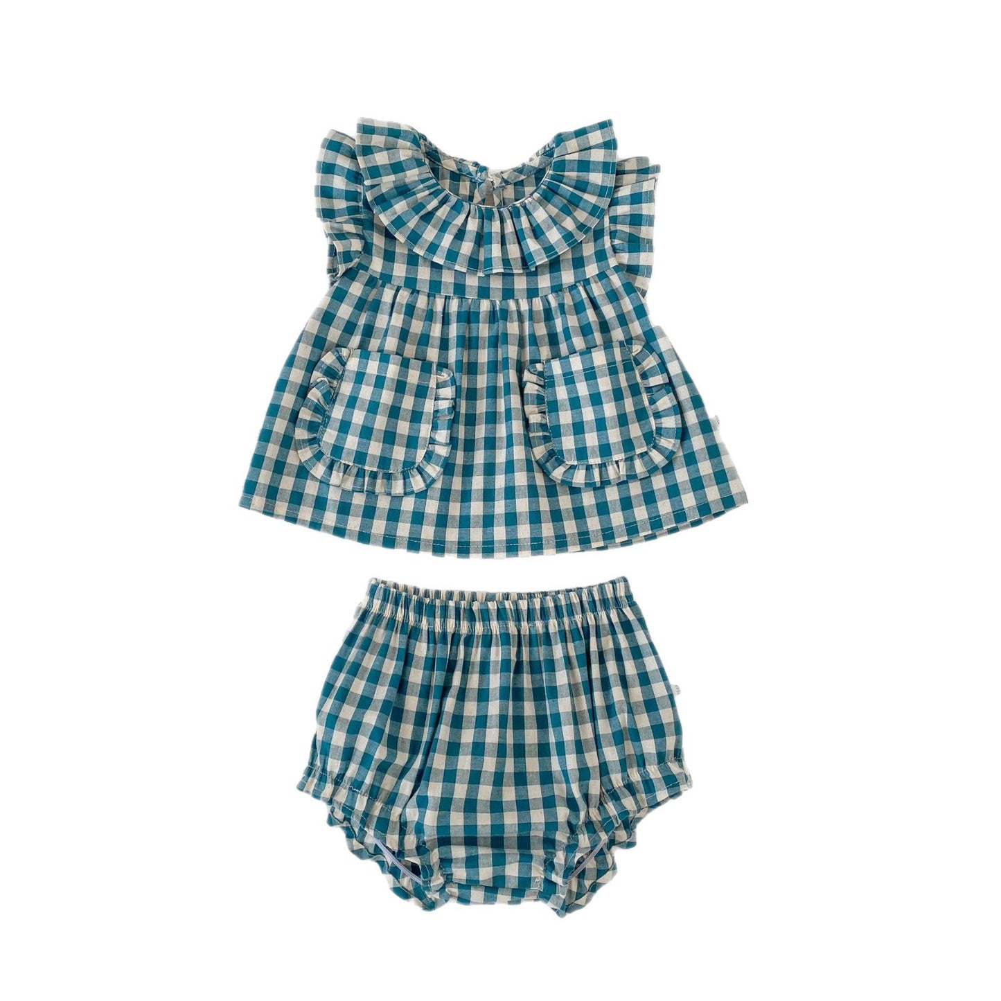Gingham Check Top & Bloomers Set ギンガムチェック トップス ブルマセット【mh0012490】 Engepapa ノースリーブセットアップ