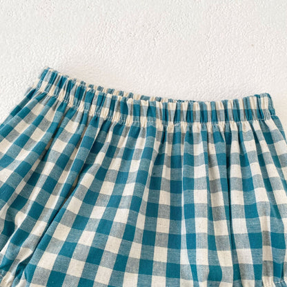 Gingham Check Top & Bloomers Set ギンガムチェック トップス ブルマセット【mh0012490】 Engepapa ノースリーブセットアップ