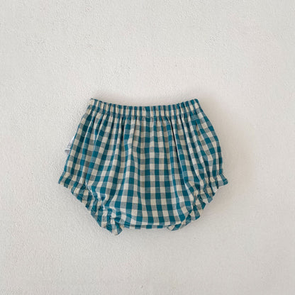 Gingham Check Top & Bloomers Set ギンガムチェック トップス ブルマセット【mh0012490】 Engepapa ノースリーブセットアップ