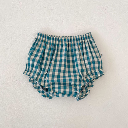 Gingham Check Top & Bloomers Set ギンガムチェック トップス ブルマセット【mh0012490】 Engepapa ノースリーブセットアップ
