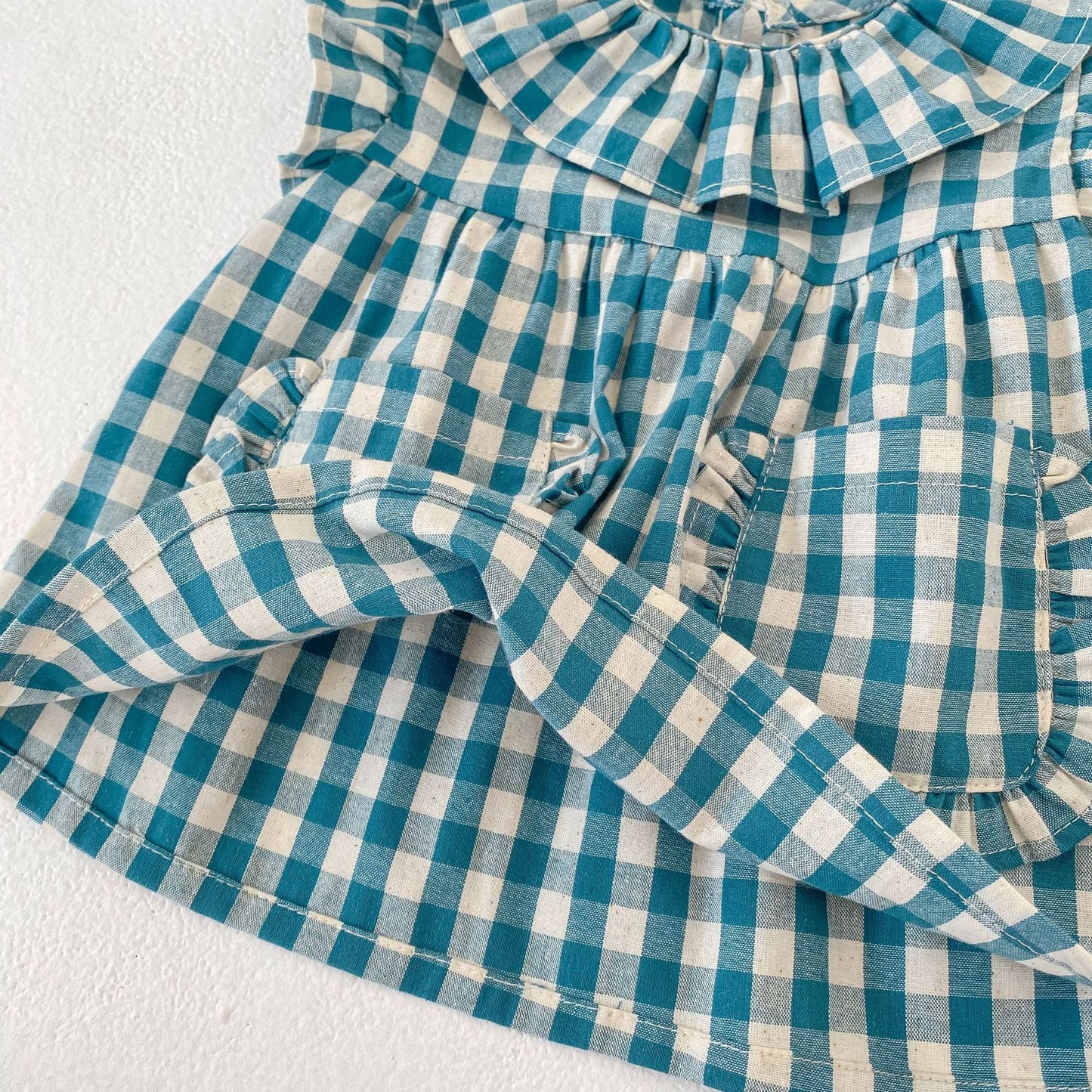 Gingham Check Top & Bloomers Set ギンガムチェック トップス ブルマセット【mh0012490】 Engepapa ノースリーブセットアップ